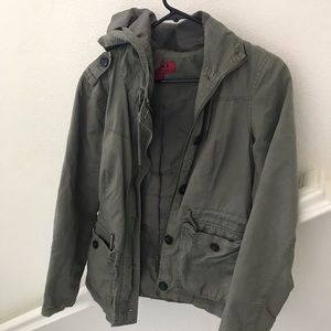 Green utility jacket